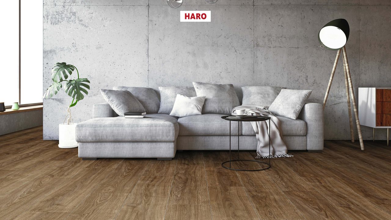 HARO | Laminatboden landhausdiele eiche eleganza geraeuchert